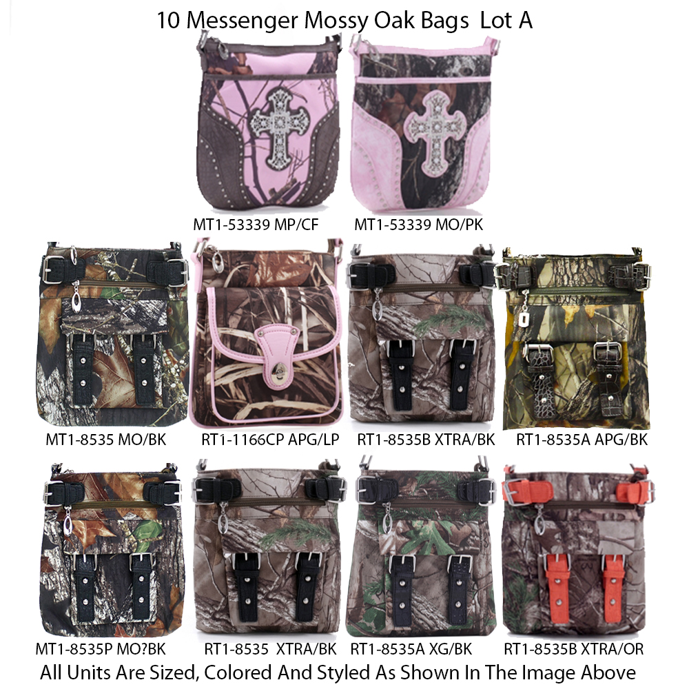 10 Mossy Oak Messenger Bags - Lot A - Click Image to Close